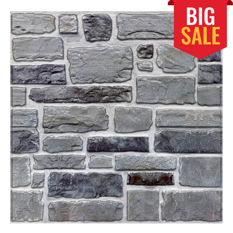 3D Ocean Mist Stone Peel and Stick Wall Tile