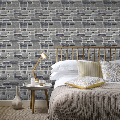 3D Ocean Mist Stone Peel and Stick Wall Tile