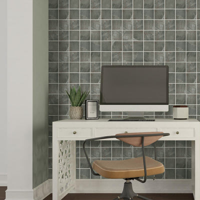 3D Grey Brown Ceramic Peel and Stick Wall Tile