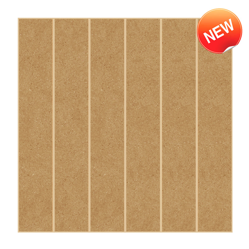 Brown Yellowish Linear Square Peel and Stick Vinyl Floor Tile Sticker