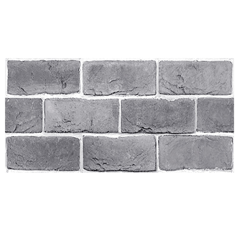 Grey Brick Peel and Stick Tile Stickers