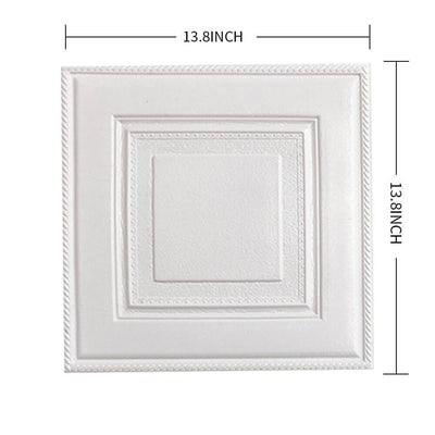 3D Simple Square Peel and Stick Wall Tile - Linentree