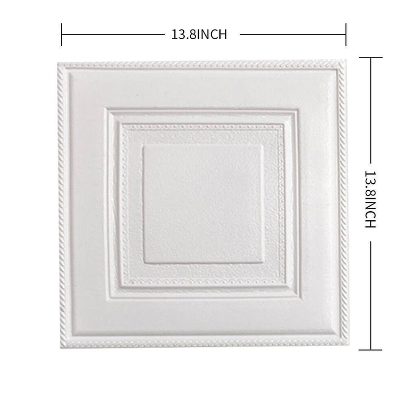 3D Simple Square Peel and Stick Wall Tile - Linentree