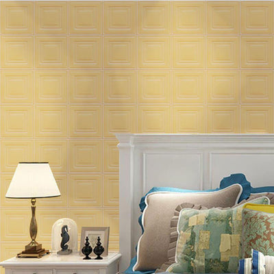 3D Simple Square Peel and Stick Wall Tile - Linentree