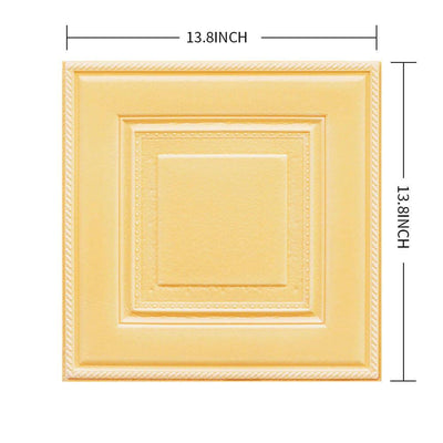 3D Simple Square Peel and Stick Wall Tile - Linentree