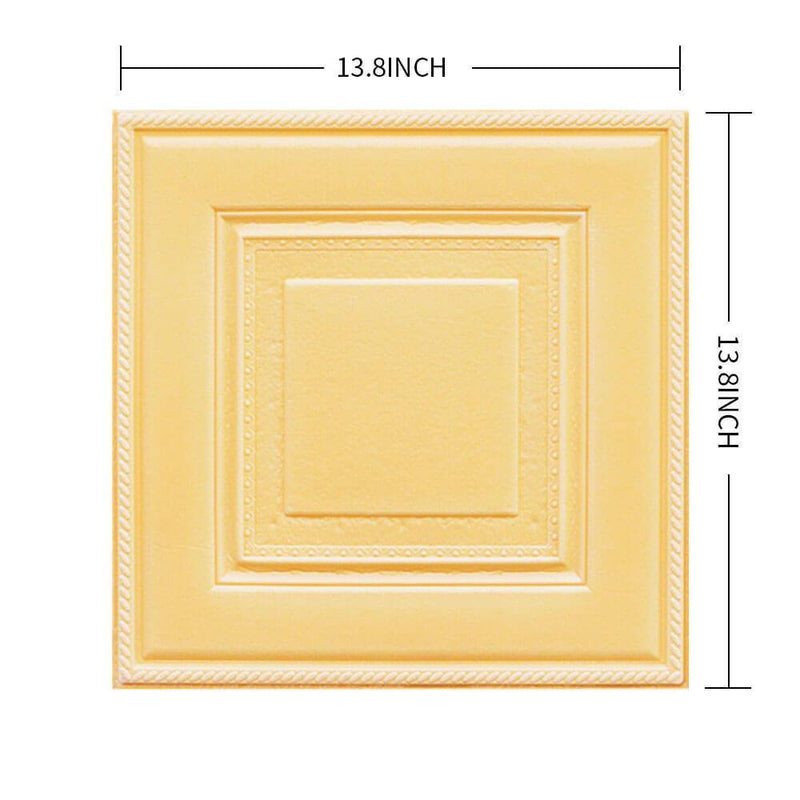 3D Simple Square Peel and Stick Wall Tile - Linentree