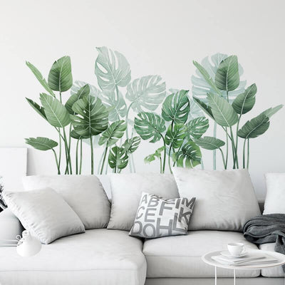 Banana Leaf Peel and Stick Giant Wall Decals - Linentree