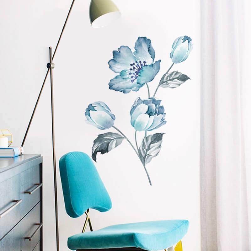 Blue Orchid Peel and Stick Decals - Linentree