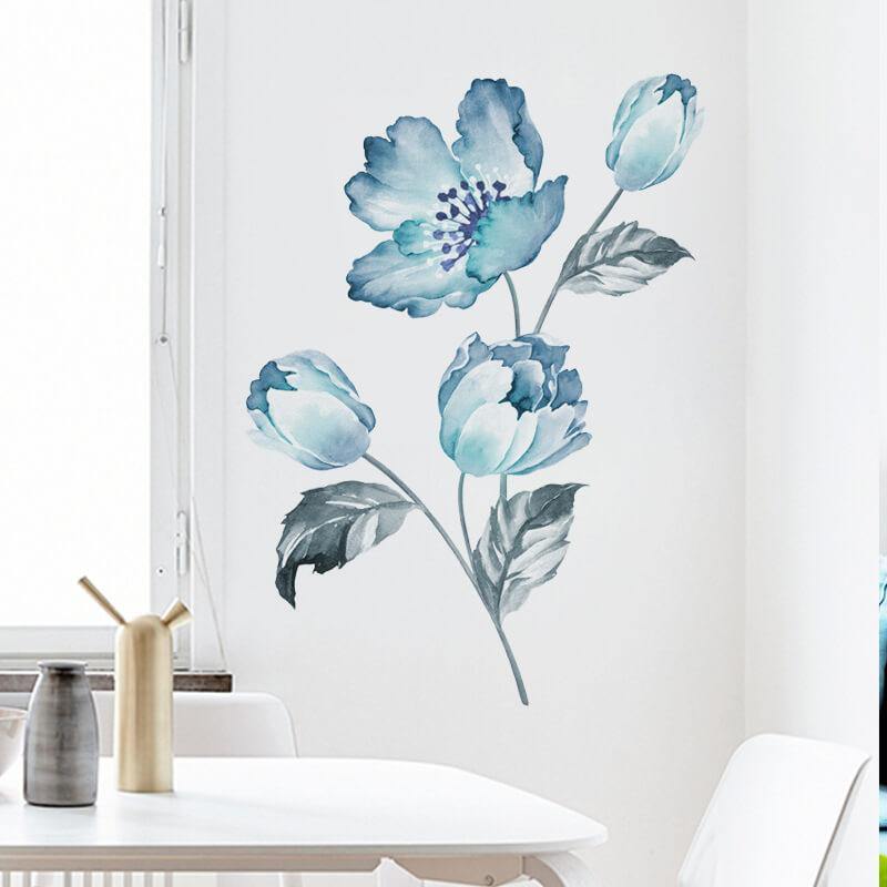 Blue Orchid Peel and Stick Decals - Linentree