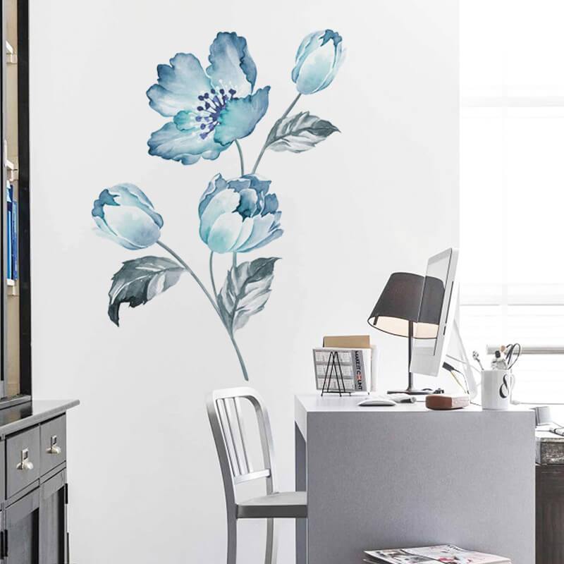 Blue Orchid Peel and Stick Decals - Linentree