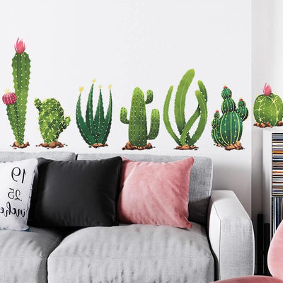 Cactus Peel and Stick Decals - Linentree