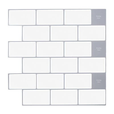 Classic Subway White Peel and Stick Backsplash Tile - Linentree