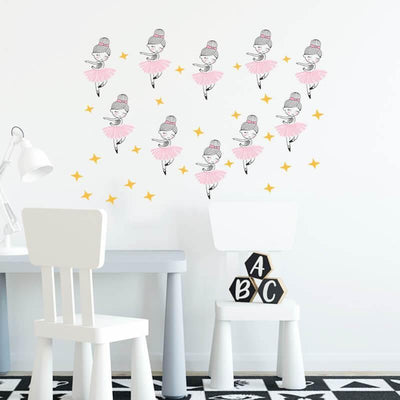 Dancing Girl Peel and Stick Decals - Linentree