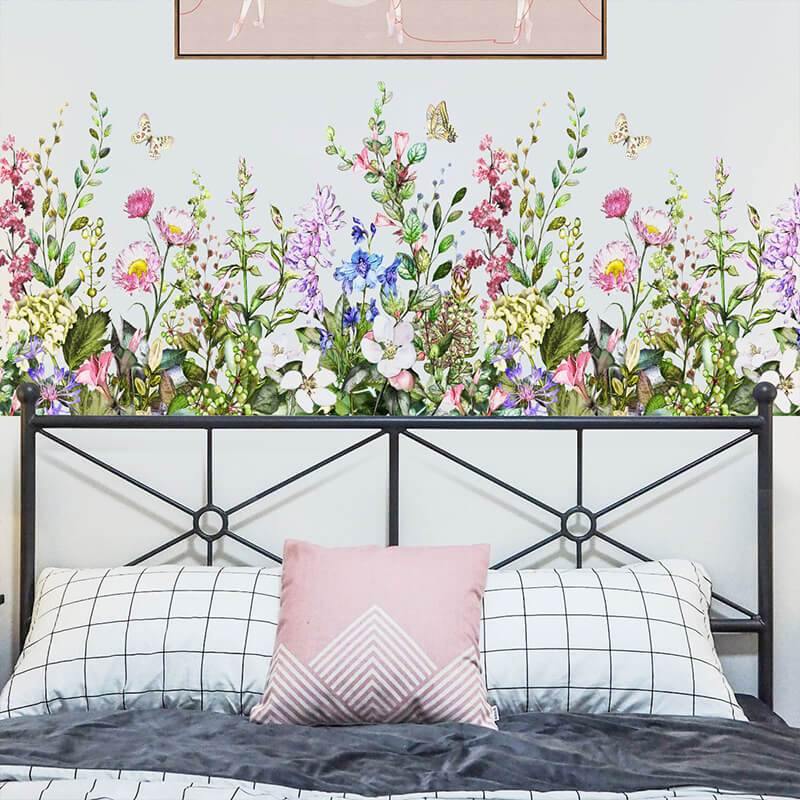 Garden Flowers Peel and Stick Decals - Linentree