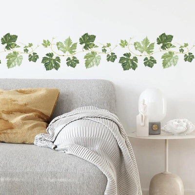 Gourd Leaf Vine Peel and Stick Decals - Linentree