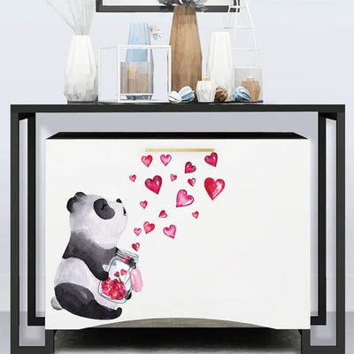 Pandas Love Peel and Stick Decals - Linentree