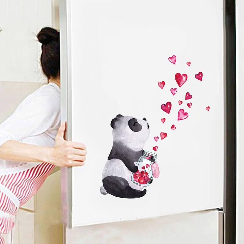 Pandas Love Peel and Stick Decals - Linentree