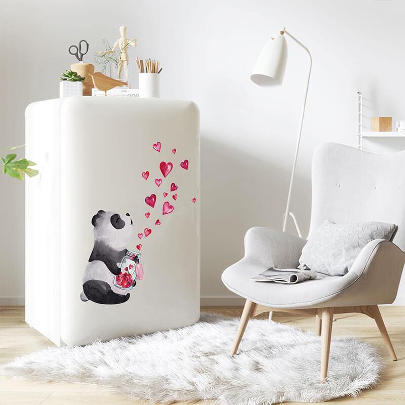 Pandas Love Peel and Stick Decals - Linentree