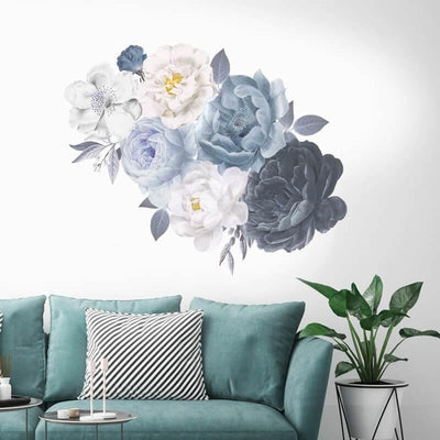 Peony Cluster Peel and Stick Decals - Linentree