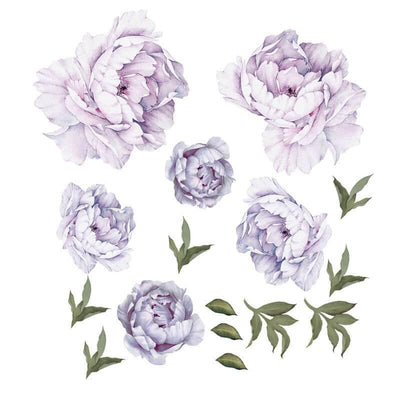 Purple Peony Peel and Stick Decals - Linentree