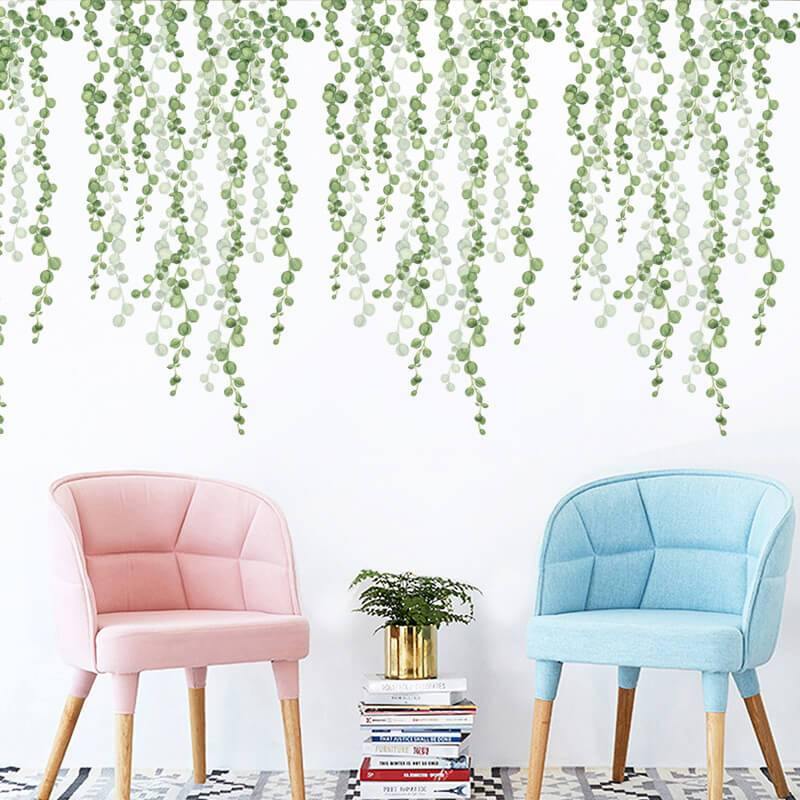 String of Pearls Vine Peel and Stick Wall Decals - Linentree