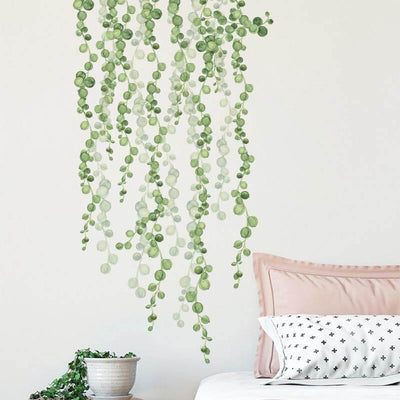 String of Pearls Vine Peel and Stick Wall Decals - Linentree